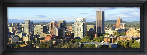 Framed Skyscrapers in a city, Portland, Oregon Print