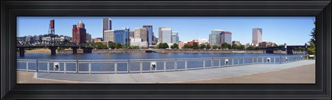 Framed Buildings at the waterfront, Vista Point, Portland, Multnomah County, Oregon, USA 2010 Print