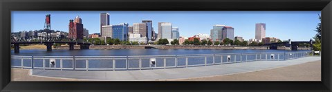 Framed Buildings at the waterfront, Vista Point, Portland, Multnomah County, Oregon, USA 2010 Print