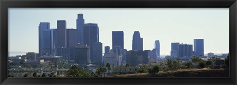 Framed Skyscrapers in a city, Los Angeles, California, USA 2009 Print