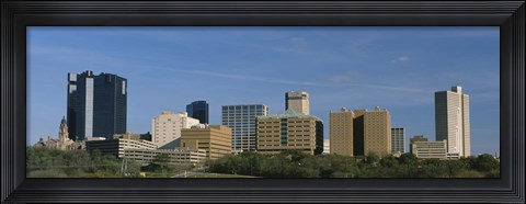 Framed Buildings in Fort Worth, Texas Print