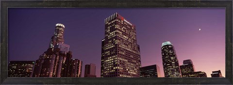 Framed Skyscrapers in a city, City of Los Angeles, California Print