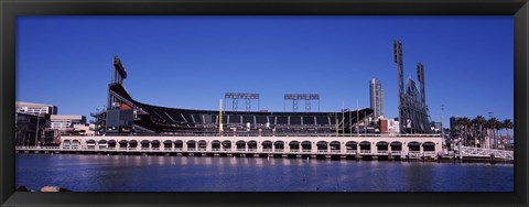 Framed Baseball park at the waterfront, AT&amp;T Park, 24 Willie Mays Plaza, San Francisco, California, USA Print