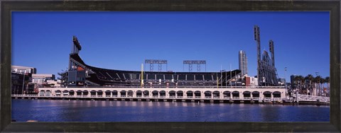 Framed Baseball park at the waterfront, AT&amp;T Park, 24 Willie Mays Plaza, San Francisco, California, USA Print