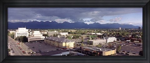 Framed Dark Skies Over Anchorage, Alaska Print