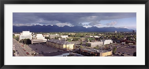 Framed Dark Skies Over Anchorage, Alaska Print