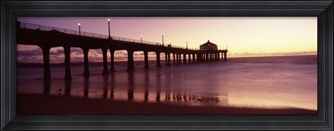 Framed Manhattan Beach Pier, California Print
