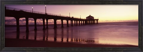 Framed Manhattan Beach Pier, California Print