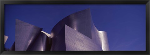 Framed Walt Disney Concert Hall Building Against a Blue Sky, Los Angeles Print