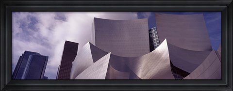 Framed Low angle view of Walt Disney Concert Hall, Los Angeles Print