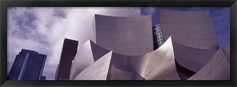 Framed Low angle view of Walt Disney Concert Hall, Los Angeles Print