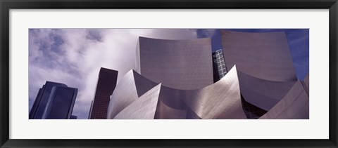 Framed Low angle view of Walt Disney Concert Hall, Los Angeles Print