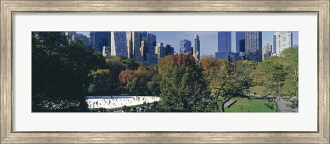 Framed Ice rink in a park, Wollman Rink, Central Park, Manhattan, New York City, New York State, USA 2010 Print