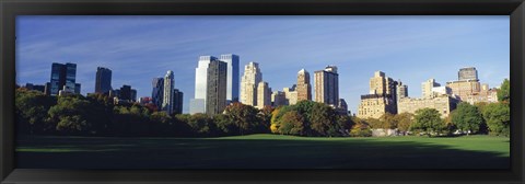 Framed Skyscrapers in a city, Central Park, Manhattan, New York City, New York State, USA 2010 Print