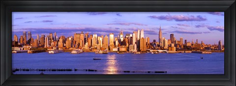 Framed Skyscrapers in a city, Manhattan, New York City, New York State, USA Print