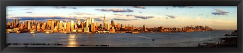 Framed View of Manhattan from New Jersey Print