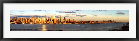 Framed View of Manhattan from New Jersey Print