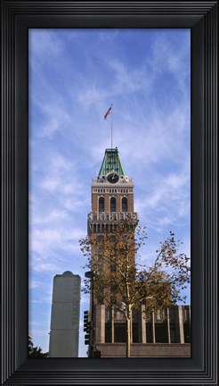 Framed Low angle view of an office building, Tribune Tower, Oakland, Alameda County, California, USA Print