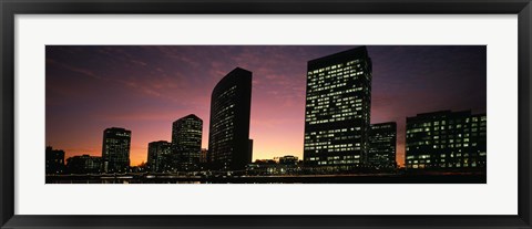 Framed Buildings at the waterfront, Oakland, Alameda County, California, USA Print