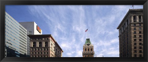 Framed Buildings in a city, Tribune Tower, Oakland, Alameda County, California, USA Print