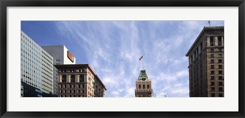 Framed Buildings in a city, Tribune Tower, Oakland, Alameda County, California, USA Print