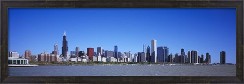 Framed Skyscrapers at the waterfront, Willis Tower, Shedd Aquarium, Chicago, Cook County, Illinois, USA 2011 Print