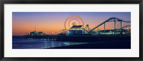 Framed Ferris wheel on the pier, Santa Monica Pier, Santa Monica, Los Angeles County, California, USA Print