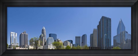 Framed Skyscrapers in Charlotte, North Carolina Print