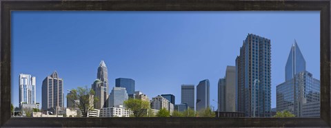 Framed Skyscrapers in Charlotte, North Carolina Print