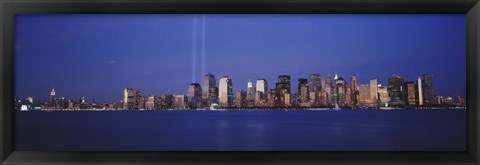 Framed Tribute in Light, World Trade Center, Lower Manhattan, Manhattan, New York City, New York State, USA Print