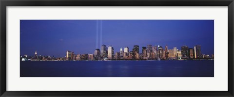 Framed Tribute in Light, World Trade Center, Lower Manhattan, Manhattan, New York City, New York State, USA Print