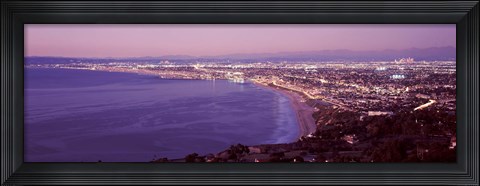 Framed View of Los Angeles downtown, California, USA Print