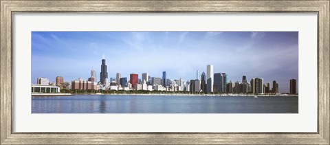 Framed Skyscrapers at the waterfront, Chicago, Cook County, Illinois, USA 2011 Print