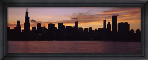 Framed Buildings on the Lake Michigan Waterfront, Chicago, Illinois, USA 2011 Print