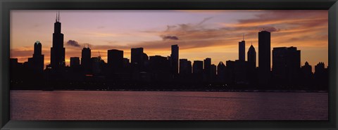 Framed Buildings on the Lake Michigan Waterfront, Chicago, Illinois, USA 2011 Print