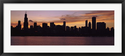 Framed Buildings on the Lake Michigan Waterfront, Chicago, Illinois, USA 2011 Print