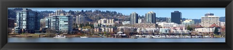 Framed Buildings at the waterfront, Portland, Multnomah County, Oregon, USA 2011 Print