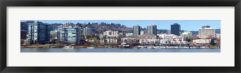 Framed Buildings at the waterfront, Portland, Multnomah County, Oregon, USA 2011 Print