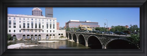 Framed Arch bridge across the Genesee River, Rochester, Monroe County, New York State, USA Print