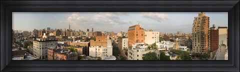 Framed Low rise buildings in a city, Manhattan, New York City, New York State, USA Print