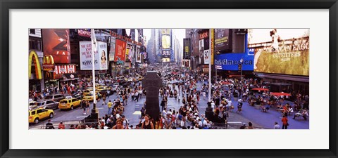 Framed People in a city, Times Square, Manhattan, New York City, New York State, USA Print