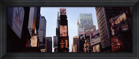 Framed Low angle view of buildings, Times Square, Manhattan, New York City, New York State, USA 2011 Print