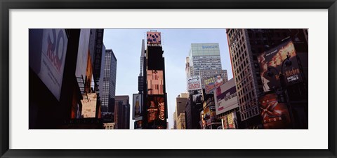 Framed Low angle view of buildings, Times Square, Manhattan, New York City, New York State, USA 2011 Print