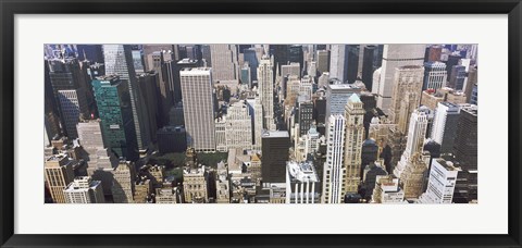 Framed Bryant Park and surrounding buildings, Manhattan, New York City, New York State, USA Print