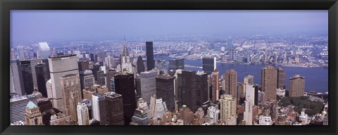 Framed High angle view of buildings in Manhattan, New York City Print