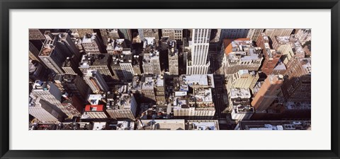 Framed Skyscraper roof tops, Manhattan, New York City, New York State, USA Print