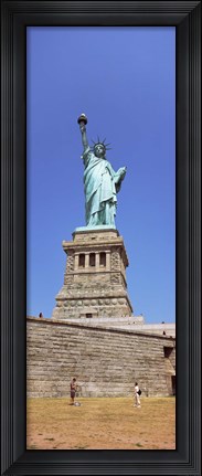 Framed Statue Of Liberty (vertical), Liberty Island, New York City, New York State Print
