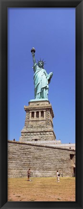 Framed Statue Of Liberty (vertical), Liberty Island, New York City, New York State Print