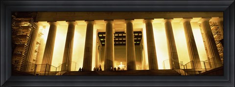 Framed Columns surrounding a memorial, Lincoln Memorial, Washington DC, USA Print