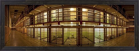 Framed Prison cells, Alcatraz Island, San Francisco, California, USA Print